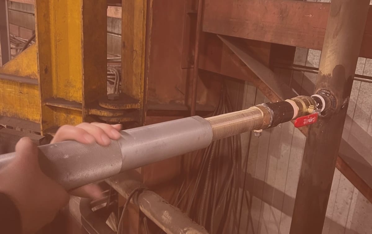 On-site welding work
